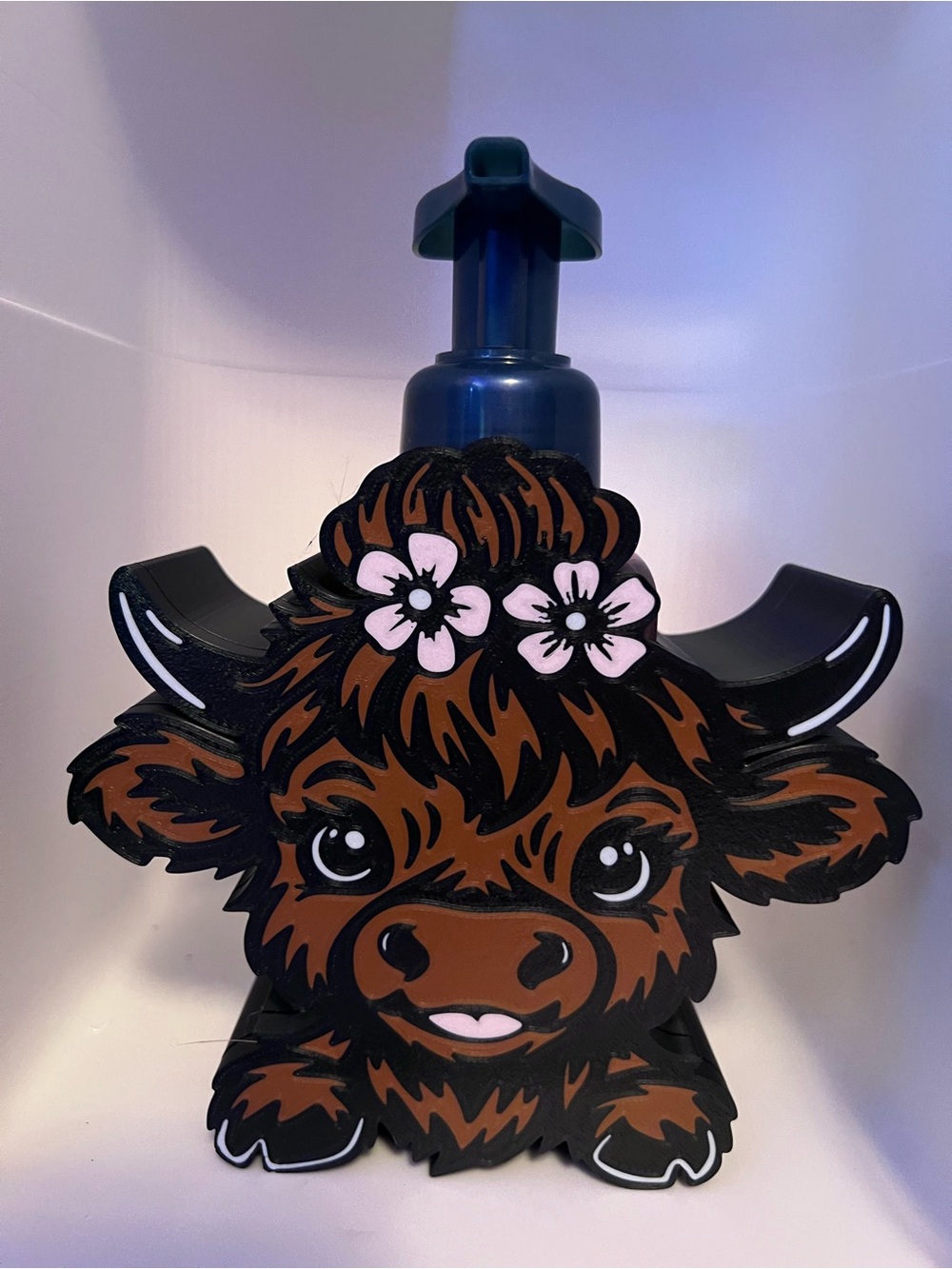 Flower Highland Cow Bath & Body Works Soap Holder